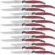 thumbnail image 1 of Cuchillo para Uso Comercial LaguioleCherry 14 pzas 23 cm Cereza Acero Inoxidable Cuchillo para carne., 1 of 4
