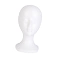 thumbnail image 2 of Mannequin Head Manikin Head Display White Stable Lightweight Scarf Jewelry Display Hairpiece Stand for Jewelry Home Barbershop Headphone Style H, 2 of 10
