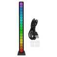 thumbnail image 1 of RBG Music Atmosphere Light Voice Control Bar Shape Black Adjustable 18 Modes for Car Game Room Studio, 1 of 8