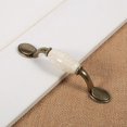 thumbnail image 3 of Tiradores de cajón clásicos para armarios, juego de 5 tiradores de cerámica antiguos para puertas de armarios y guardarropas de cocina, 3 of 4