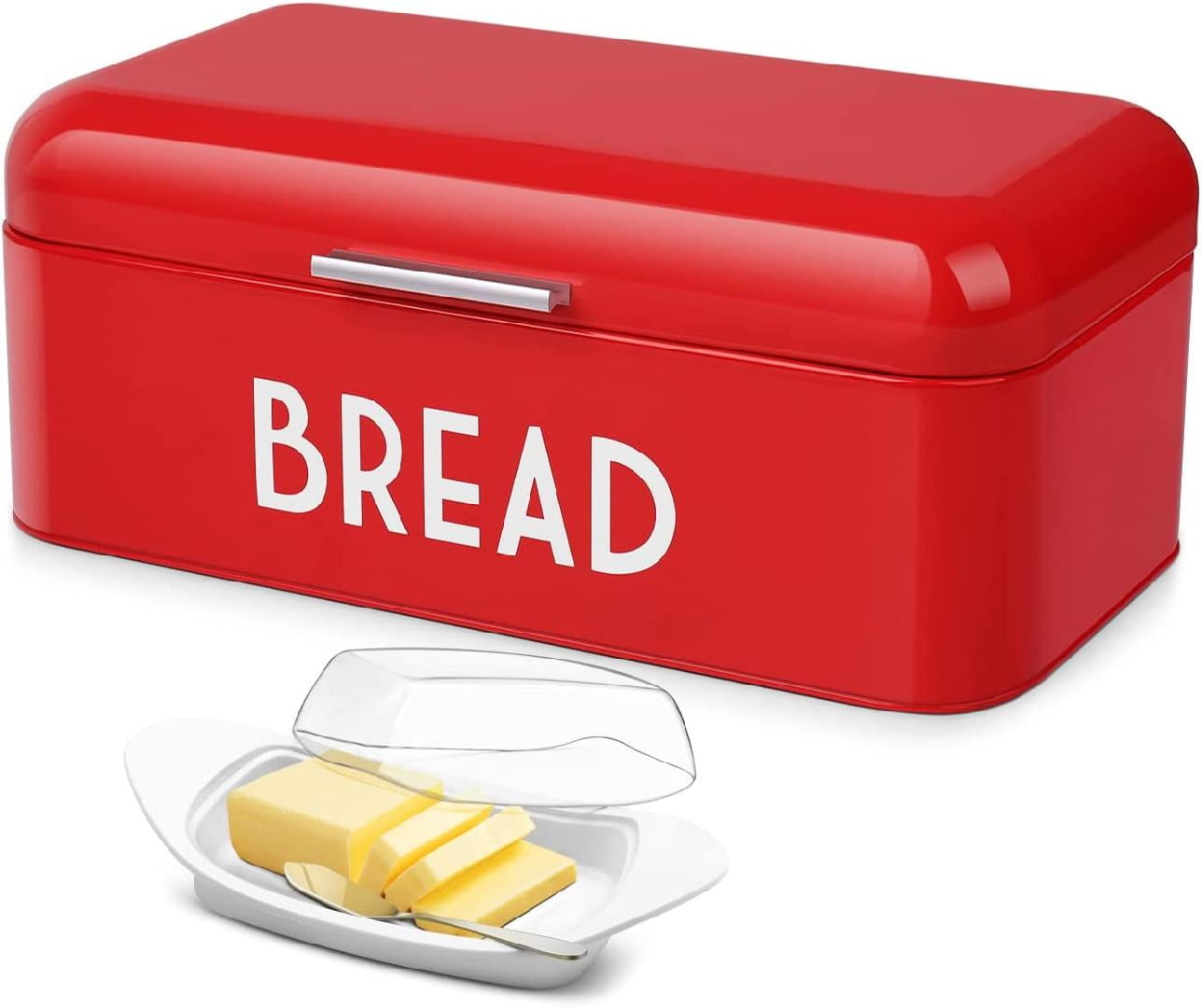BREAD ホーロー　ボックス Rolltop Bread Box Iron Bread Box Large Capacity 12.40''x10
