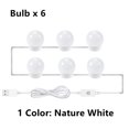 thumbnail image 1 of Mirror LED Light Bulb Lights Stepless Dimmable Wall Lamp 2 6 10 14 Bulbs Kit for Dressing Table ,Widely Use, 1 of 5