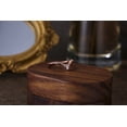 thumbnail image 3 of 18K Rose Gold Marquise Moissanite V Shaped Wedding ring for Women, 3 of 5