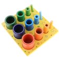 thumbnail image 1 of Juguete de Apilamiento de Madera Colorido Clasificador de Color Juego para perfke Juguetes de madera de bloques de arco iris, 1 of 9