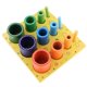 thumbnail image 1 of Tablero Educativo de para Y Csificar para Ayudas de Enseñanza Sensorial Montessori Hogar O () CUTICAT Juguetes de madera de bloques de arco iris, 1 of 8
