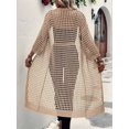 thumbnail image 6 of Gdvsclr Women'S Hollow Out 3/4 Sleeve Open Front Knit Cardigan Long Sweater Tops  M, 6 of 7