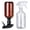 Amber&Clear, variant on 2 Pack 360° Spray Bottles, 16 oz Plastic Small Containers with Adjustable Spray Nozzles, Spray Bottles for Hair, Cleaning Solutions, BBQ and Plants Clear
