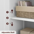 thumbnail image 4 of Yiwa Tall Bathroom Cabinet with Doors and Adjustable Shelves, Freestanding Kitchen Pantry Cabinet, Cupboard for Bathroom, Living Room, Dining Room, 4 of 4