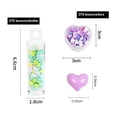thumbnail image 2 of Abalorios de decoración de uñas 3D con forma de corazón, pegatinas de resina que cambian de luz para accesorios de decoración de uñas acrílicas, diseño de abalorios de uñas con forma de corazón para, 2 of 5