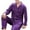Purple, variant on zeranth 1 Set Men Sleepwear Solid Color Long Sleeved Single Breasted Home Wear Ice Silk Loose Plus Size Pajamas Set for Home