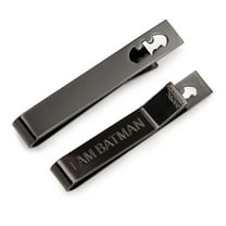 DC Batman I Am Batman Black Tie Bar