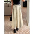 thumbnail image 6 of GXFC Women Maxi Skirt Vintage Striped Knit Long Skirt for Street,Spring Fall, 6 of 9