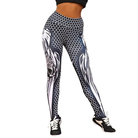 KABOER Special 2019 New Fashion Women Printing  Honeycomb Yoga Pants Leggings Printing Wings Leggings Casual  (Best Yoga Pants 2019)