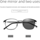 thumbnail image 4 of Caja para mujer, gafas para miopía, montura de metal retro ultraligera para cejas, gafas antiluz azul que cambian de color para hombre y mujer, 4 of 5