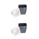 thumbnail image 4 of Injueey ABS Modern Plant Pots For Home Garden - Easy To Maintain And Long-lasting Materials Planters For Indoor Plants Durable Square silver cuadrado plata oro G105 2piezas, 4 of 6
