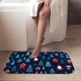 thumbnail image 4 of 1pc Christmas Pattern Absorbent Non-Slip Bathroom Thickened Flannel Rug Decor,Soft,Quick Drying,Suitable For Indoor/outdoor Use,Bathrooms,Bedrooms,Kitchens,Terrace,Laundry Rooms,16"x24", 4 of 9