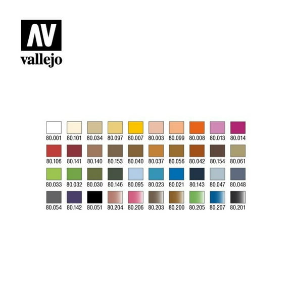 Wizkids Acrylicos Vallejo 80260 Basic Starter Case Premium Paint Set