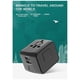 thumbnail image 3 of Cargador de teléfono universal todo en uno Adaptador de enchufe de viaje con dos puertos de carga USB para EE. UU. E, 3 of 5