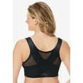 thumbnail image 2 of Comfort Choice Women's Plus Size Front-Close Embroidered Wireless Posture Bra, 2 of 6
