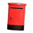 thumbnail image 2 of deevoka Wall Mounted Mailbox Charity Collection Donation Box for Contest Fundraising Red, 2 of 9