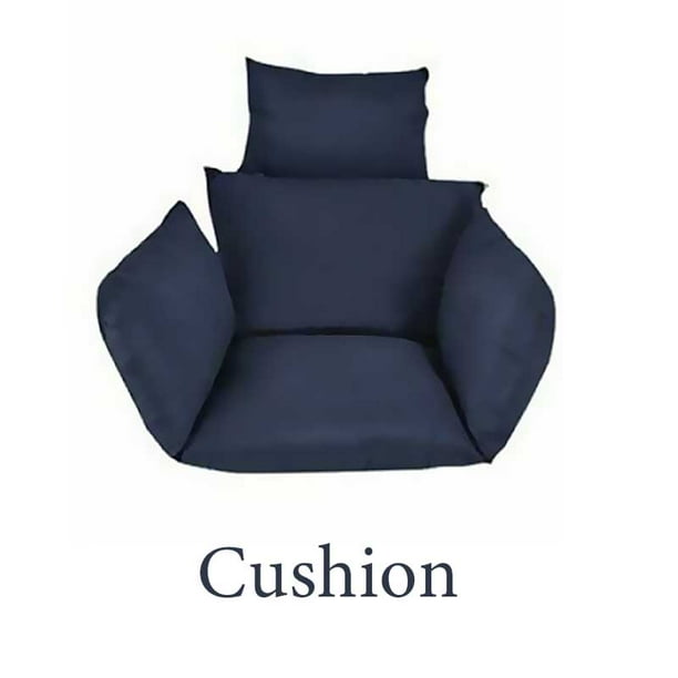Fuwatacchi columpio colgante para silla, cojín de mimbre para jardín, Patio, hamaca, soporte para porche, almohadas para silla colgante de cintura Fivean unisex