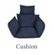 thumbnail image 1 of Fuwatacchi columpio colgante para silla, cojín de mimbre para jardín, Patio, hamaca, soporte para porche, almohadas para silla colgante de cintura Fivean unisex, 1 of 2