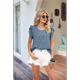 thumbnail image 4 of Camisa de de Corta Azul Grisácea S, 4 of 9