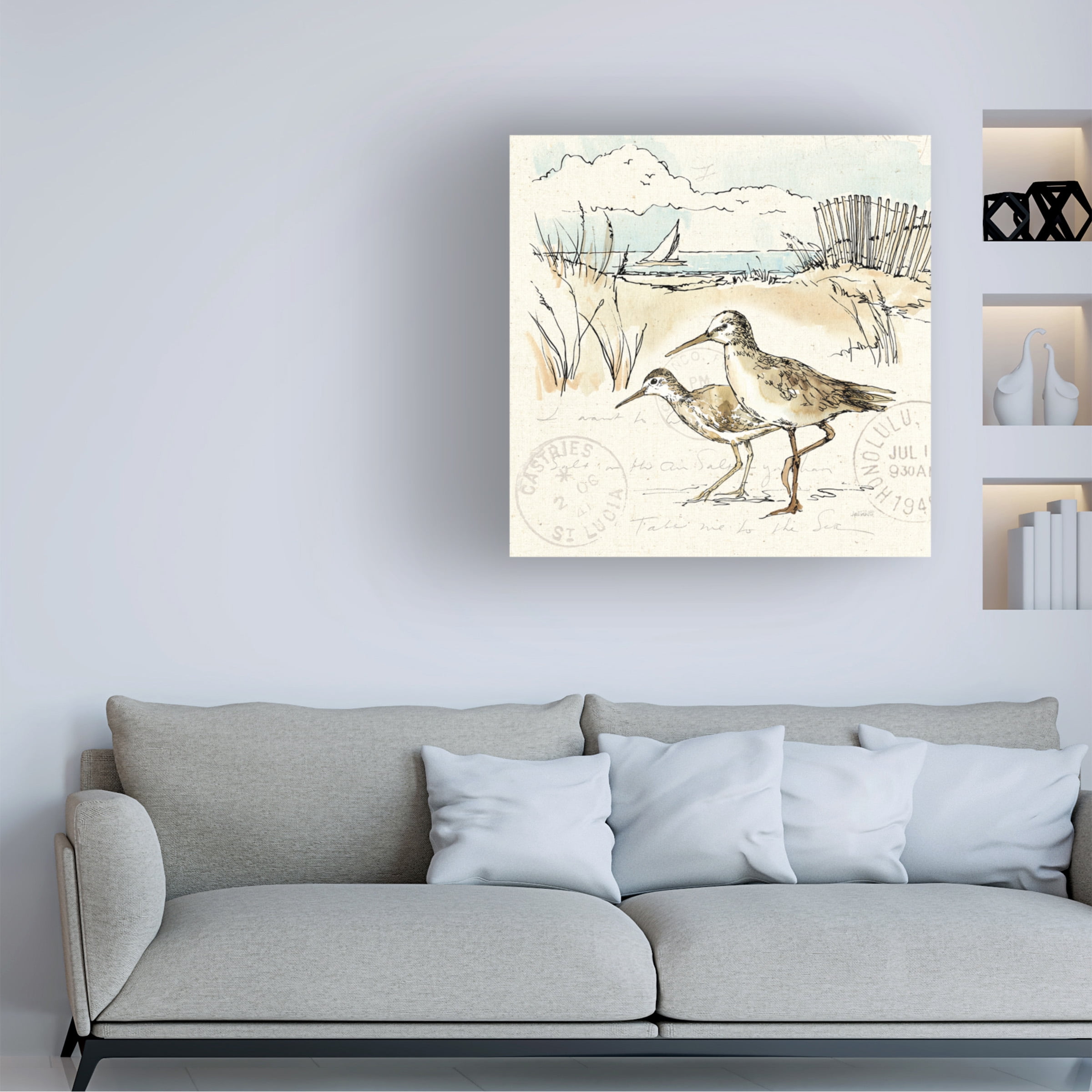Anne Tavoletti 'Coastal Breeze IX' Canvas Art