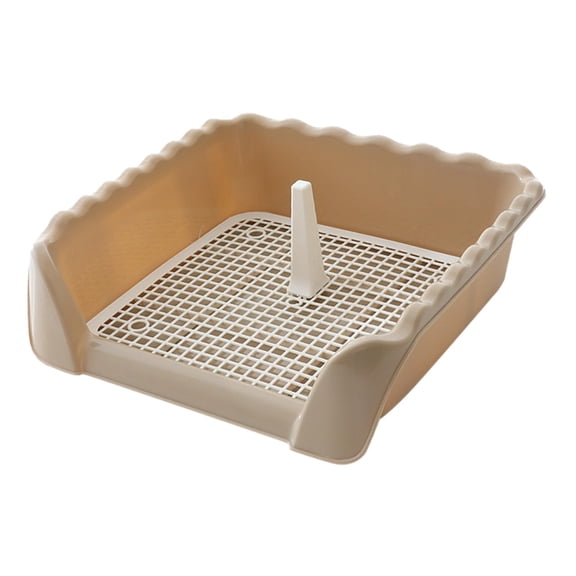 Pet Cat Training Toilet Tray, with Urinary Column Pee Pad Litter Bedding Box Three Sided Fence Dogs Toilet for Pets Supplies Small Animals Small