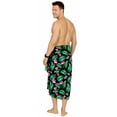 thumbnail image 2 of LA LEELA Men's Swimwear Beach Summer Pareo Long Sarong Wrap One Size Rainbow, Floral Vacation Holiday Party, 2 of 5