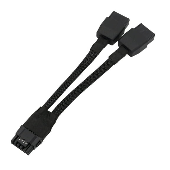 2x 8Pin To 16Pin GPU Power Adapter Cable 600W 12VHPWR Connector For RTX4090 Graphics Cards With Gold Plated Terminals