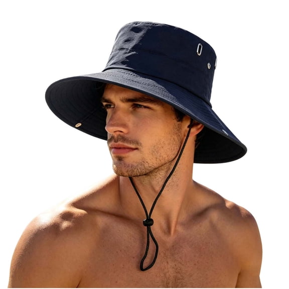 SAWOBUUN Sun Hat Wide Brim Fishing Hat for Men Women Foldable UV Protection Hiking Beach Boonie Hats