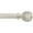 Pewter, variant on eTeckram 5/8" Single Curtain Rod with Boule Finials,Pewter,28‘’-48‘’
