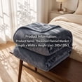 thumbnail image 5 of Flannel Fleece Throw Blanket, Soft Warm Blanket, Lightweight Cozy Throw for Sofa Bed, All Season Use, 5 of 8