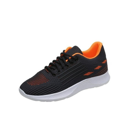 

Harsuny Ladies Sneakers Lace Up Running Shoes Low Top Athletic Walking Breathable Comfort Trainers Non-Slip Orange 5
