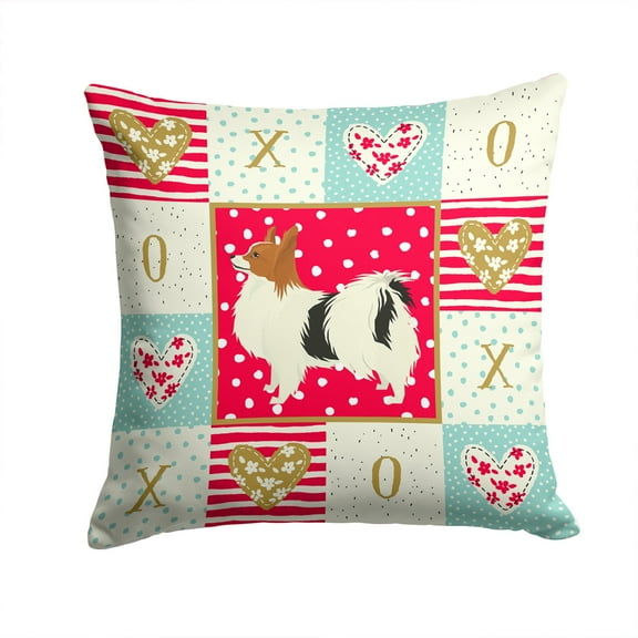 Papillon Love Fabric Decorative Pillow