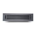 thumbnail image 1 of Caststo- 2"x14" (Duct Opening) Walkable, Cast Aluminum, All Metal Heavy Duty, Floor Vent Register with Air Control Feature | HVAC No Holes- Model Express (Black), 1 of 1