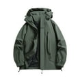 thumbnail image 2 of iHPH7 Waterproof Hiking Jacket Lightweight Rain Jacket Women Light Jackets for Women Workout Jackets for Woman Fall Outfits for Women Zip Up Jacket Windbreaker Jacket Women Dark Green L, 2 of 8