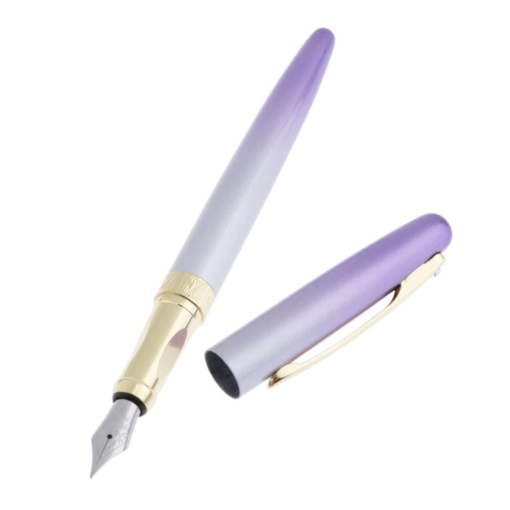 Gradient Fountain Pen Medium Writing NIB Pens Ink Office Stationery School D7N8 