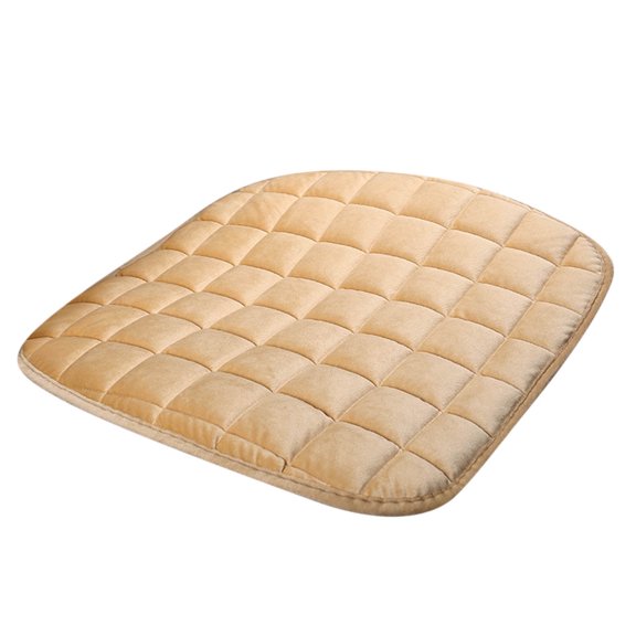 HengDidi Thermal Lined Car Seat Cover with Storage Pocket, 20x19 Inch Universal Fit Memory Silk Cushion for Winter Driving Comfort, Machine-Washable Vehicle Seat Protector