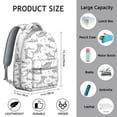 thumbnail image 6 of Watercolor Shark Artwork Student Backpack Waterproof Durable School Bag with Mystical Ocean and Sea Life Print, Comfortable Adjustable Straps, Perfect for Travel and Daily Use, 6 of 6