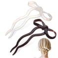 thumbnail image 5 of Luxshiny 2-Pack Stylish Bow Hairpins for Women, Acetate Hair Clips Perfect for Casual and Formal Hairstyles, 5 of 8