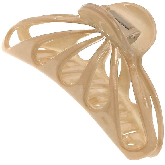 Camila Paris CP3082 French Hair Clip for Women Thick Hair for Long Curly Wavy Hair, Beige, Girls Hair Claw Clips Fashion Styling Hair Accessories for Women, Strong Hold No Slip Grip, Made in France
