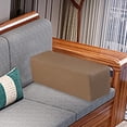 thumbnail image 6 of CarpNettore Sofa Arm Rest Pillow Couch Armrest Rectangular Booster High Density Foam Cushion Coffee, 6 of 9
