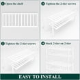 thumbnail image 6 of Smiry Shoe Rack 4 Tier, Stackable Bamboo Shoe Organizer, Shoe Storage for Closet, Entryway and Bedroom, White, 6 of 7