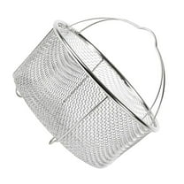 HGYCPP Stainless Steel Fryer Basket Deep Fryer Skimmers Frying Basket with Handle Steaming Basket Air Fryer Accessories