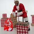 thumbnail image 7 of Avdolw Giant Christmas Drawstring Gift Bag with Aluminum Foil Design - Ideal for Holiday Gifts and Decoration, 44*57cm, 7 of 7