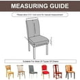 thumbnail image 6 of Stretch Dining Chair Covers (4/6-Piece Set) — Waterproof Jacquard Fabric, Washable and Removable Furniture Protectors for Kitchens, Hotels & Banquet, 6 of 7