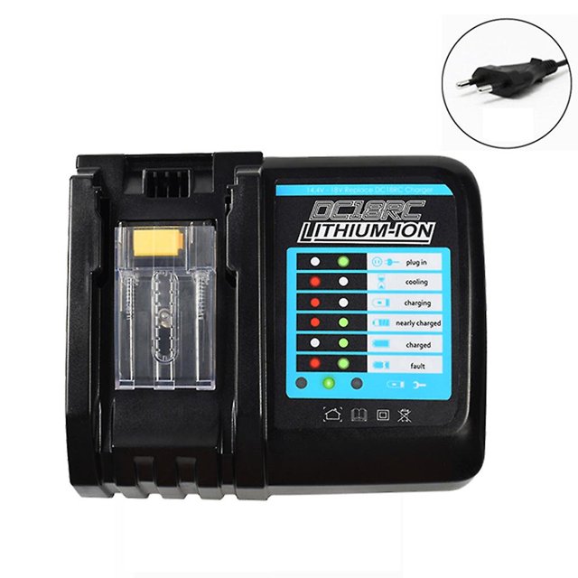 2m Cargador De Batería Para 18v Bl1815 Bl1860 Bl1430 Bl1450 Bl1830 Dc7100 Dc711