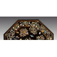 thumbnail image 5 of Elegant Black Marble Pietra Dura Table - Intricate Mosaic Art, Eye-Catching Centerpiece for Home Decor, Hallway, or Outdoor Bar-52 Inch, 5 of 5
